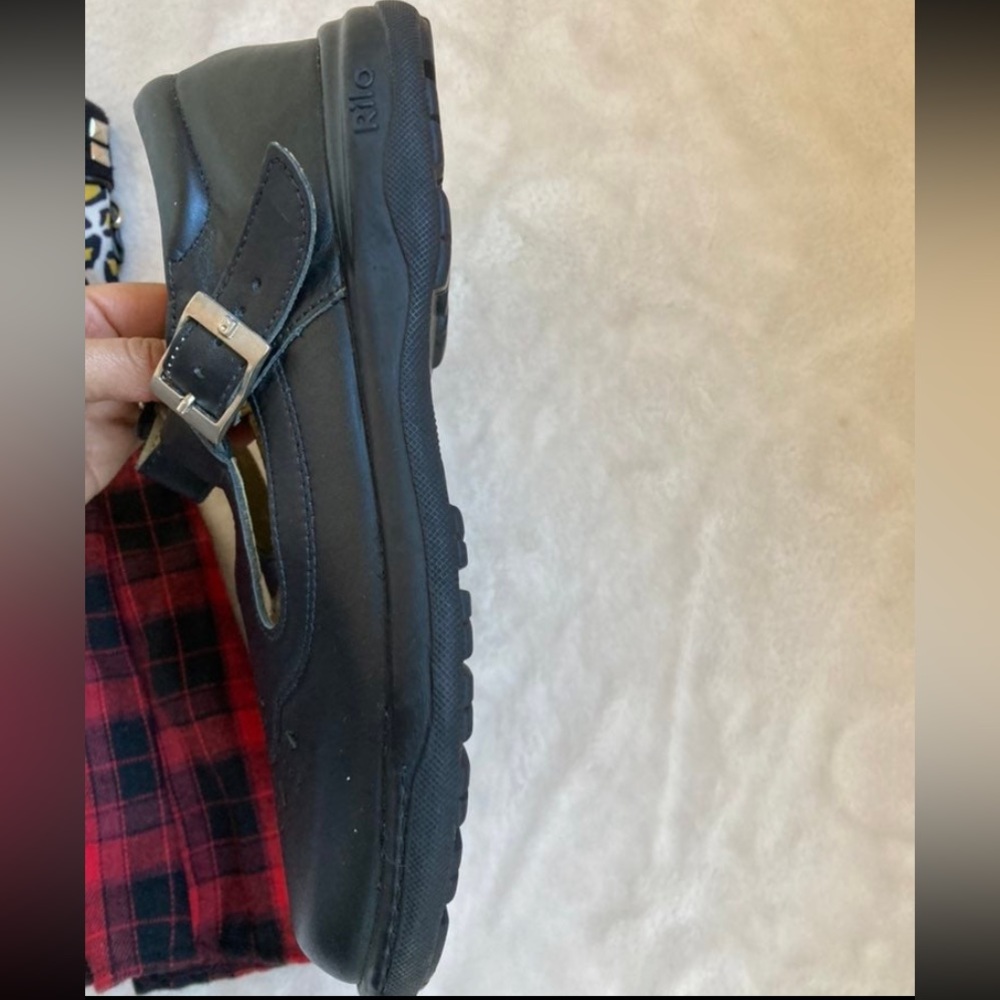Vintage Black Mary Jane Loafers - Picture 6 of 10
